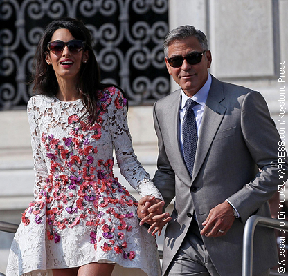 Amal and George Clooney