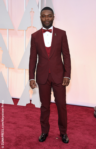 He may not have been nominated for an Oscar, but he gets a nomination for best dressed. David Oyelowo stood out among his peers in a marsala Dolce & Gabbana suit.