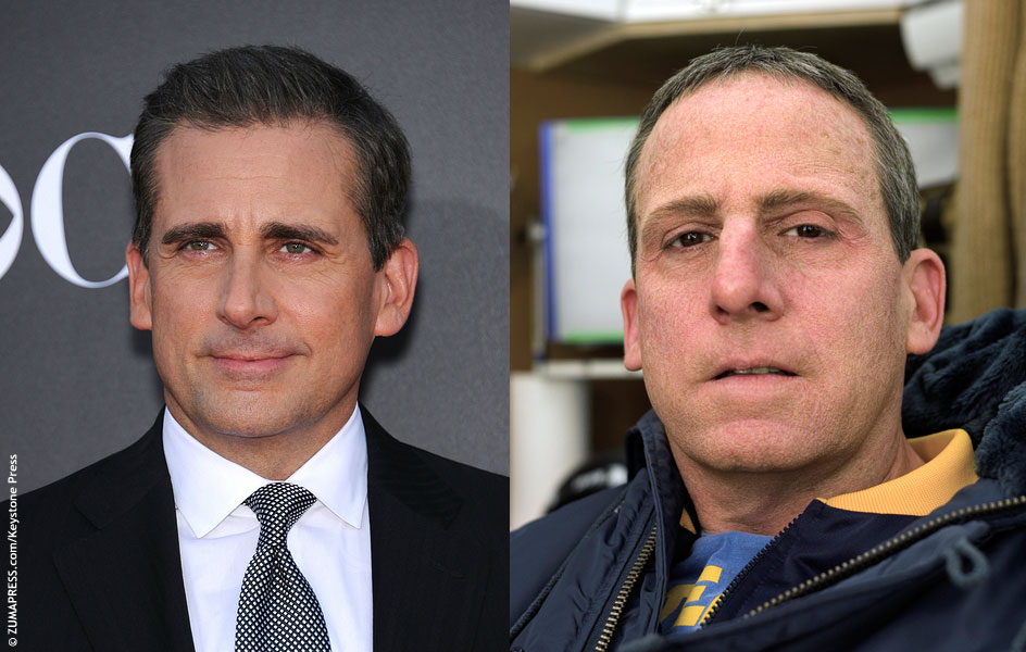 Steve Carell in Foxcatcher. 