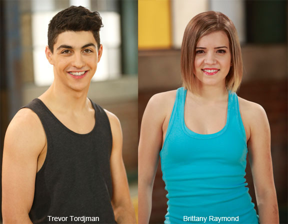 Trevor Tordjman and Brittany Raymond of The Next Step