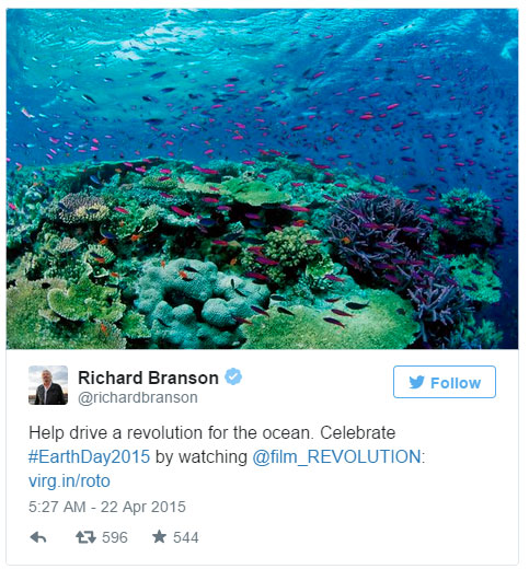 Richard Branson Revolution tweet