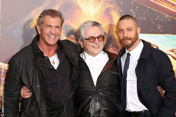 Mel Gibson, George Miller and Tom Hardy