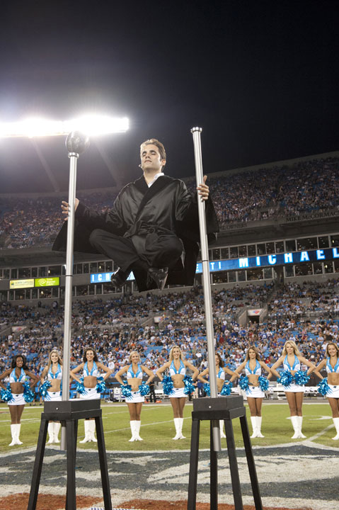 Michael Grandinetti performing Levitation during NFL Halftime