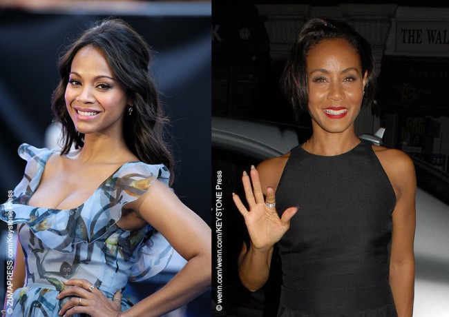 Zoe Saldana has recently taken Hollywood by storm landing starring roles in major franchises such as Star Trek and Marvel’s Guardians of the Galaxy. There is no doubt that she strongly resembles Gotham star, Jada Pinkett-Smith. Only seven years apart in age, the two could be sisters.