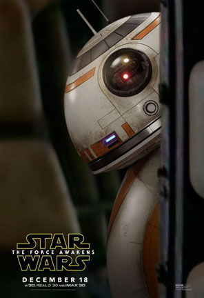 BB-8 Star Wars: The Force Awakens poster