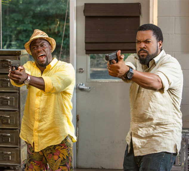 Kevin Hart and Ice Cube in a scene from Ride Along 2