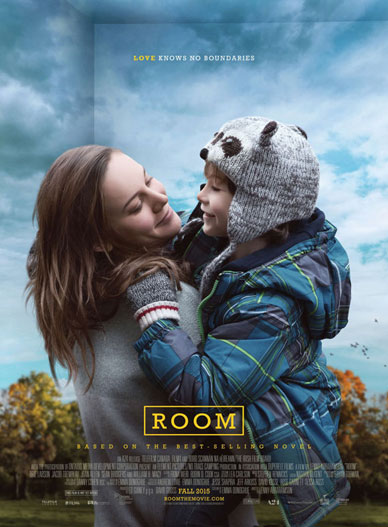 Room movie poster starring Brie Larson and Jacob Tremblay