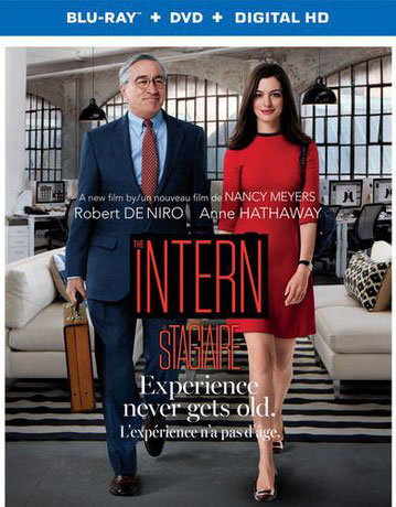 The Intern starring Robert De Niro and Anne Hathaway on DVD and Blu-ray