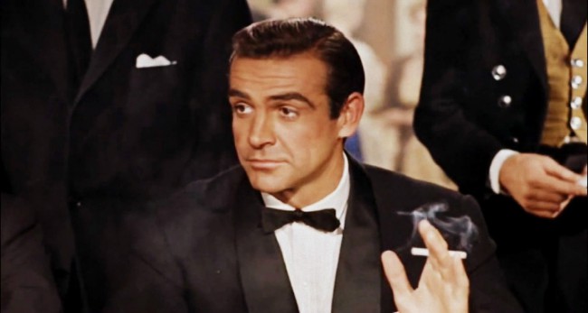 Who else? It’s Scotsman Sean Connery in the 1962 action film Dr. No. He is an MI6 spy called 007. At a high stakes poker game, 007 strikes up a conversation with a beautiful player who’s going all in: “I admire your courage, Miss…?” Lighting her cigarette, she replies: “Trench, Sylvia Trench. I admire your […]