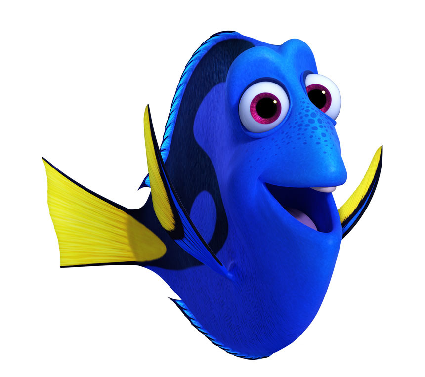 Dory voiced by Ellen DeGeneres