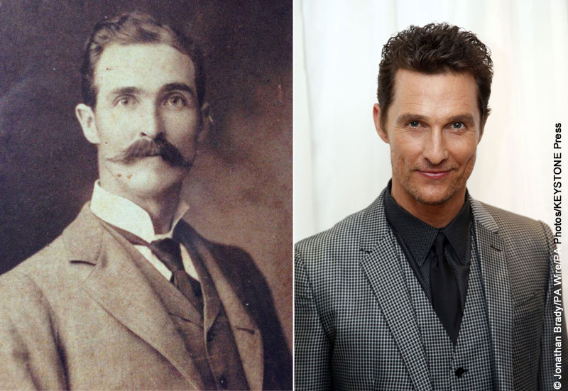 Dr. Andrew Sanders (right) and Matthew McConaughey (right)