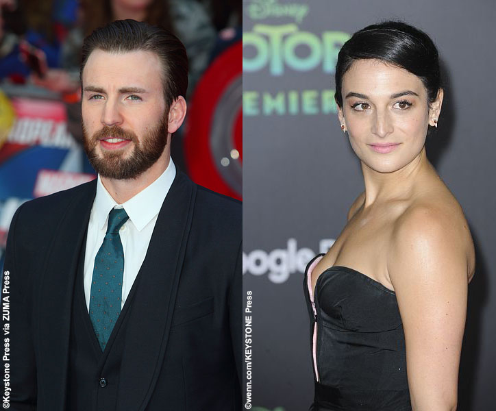 Chris Evans and Jenny Slate