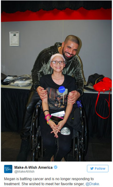 Drake with Megan