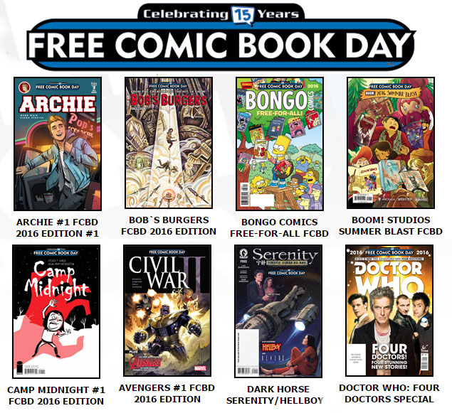 Free Comic Book Day May 7, 2016