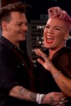 Pink surprised by 'crush' Johnny Depp on Jimmy Kimmel Live