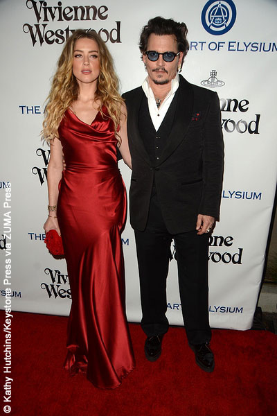 Amber Heard and Johnny Depp in January 2016