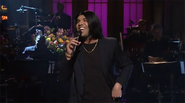 Drake impersonating Rihanna on SNL