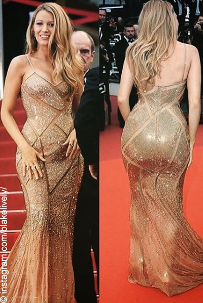 Blake Lively on the red carpet at Cannes