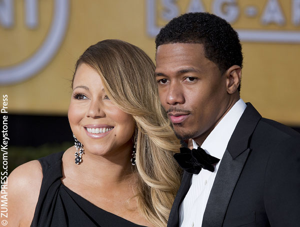 Nick Cannon with his estranged wife Mariah Carey