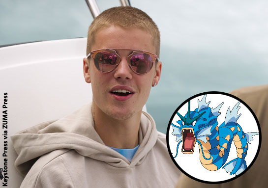 Justin Bieber and Gyarados