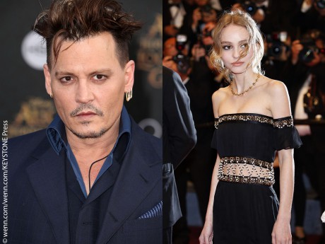 Johnny depp with lily rose