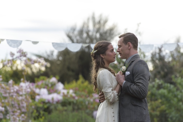 Alicia Vikander and Michael Fassbender in The Light Between Oceans