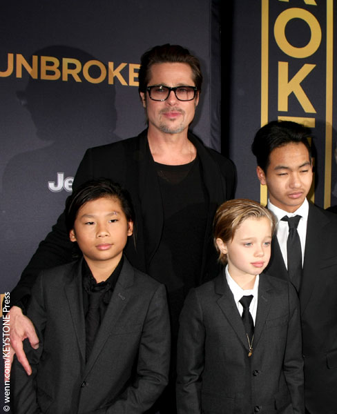 Brad Pitt and kids