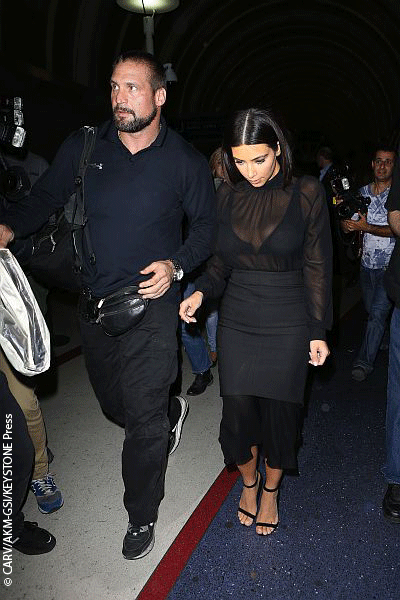 Kim Kardashian and bodyguard Pascal Duvier
