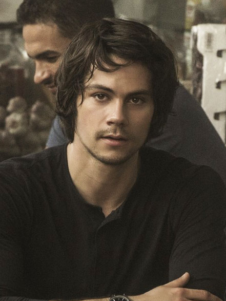 Dylan O'Brien on set in American Assassin