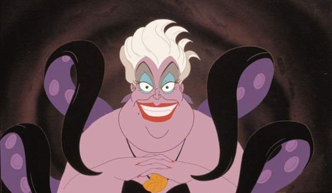 Known among aquatic circles as the “Sea Witch,” The Little Mermaid‘s half human/half octopus Ursula spends her time making deals and damning souls. When the beautiful and naive Princess Ariel comes to her with the desire to have legs, Ursula (voiced by Pat Carroll) sees it as the perfect opportunity to overthrow King Triton and […]
