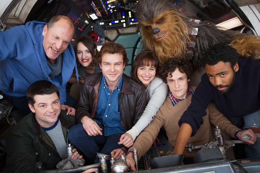 The cast of the new Han Solo Star Wars spinoff