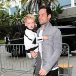 A photo of Mike Comrie and his son Luca (mother is Hilary)