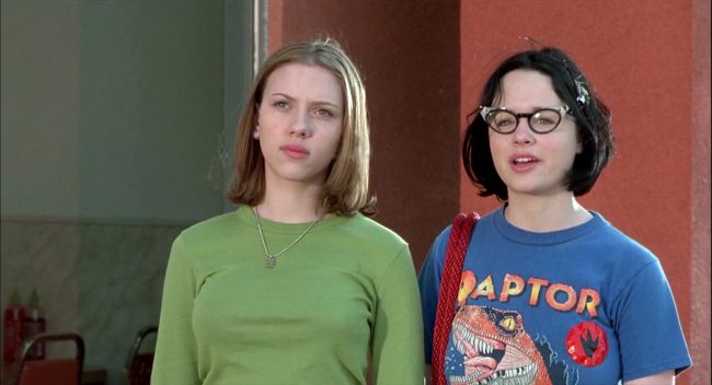 In only her 10th feature film, Scarlett’s work in Terry Zwigoff’s dramedy Ghost World ranks among her best. She portrays Rebecca, an eye-rolling high school outsider who is best friends with Enid (Thora Birch). The girls are smart and sarcastic with refined tastes that leave their peers perplexed (in other words, Rebecca and Enid are […]