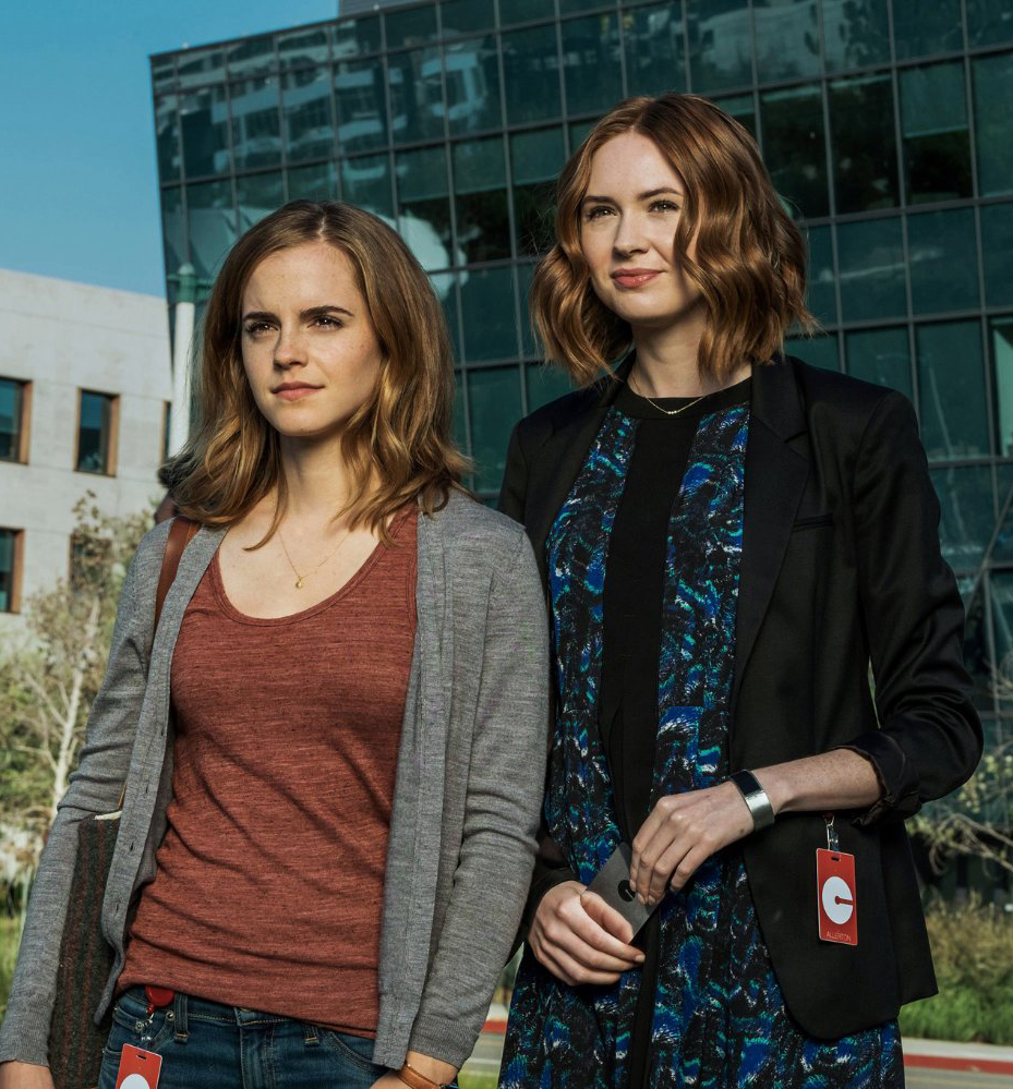 Emma Watson and Karen Gillan in The Circle (2017)