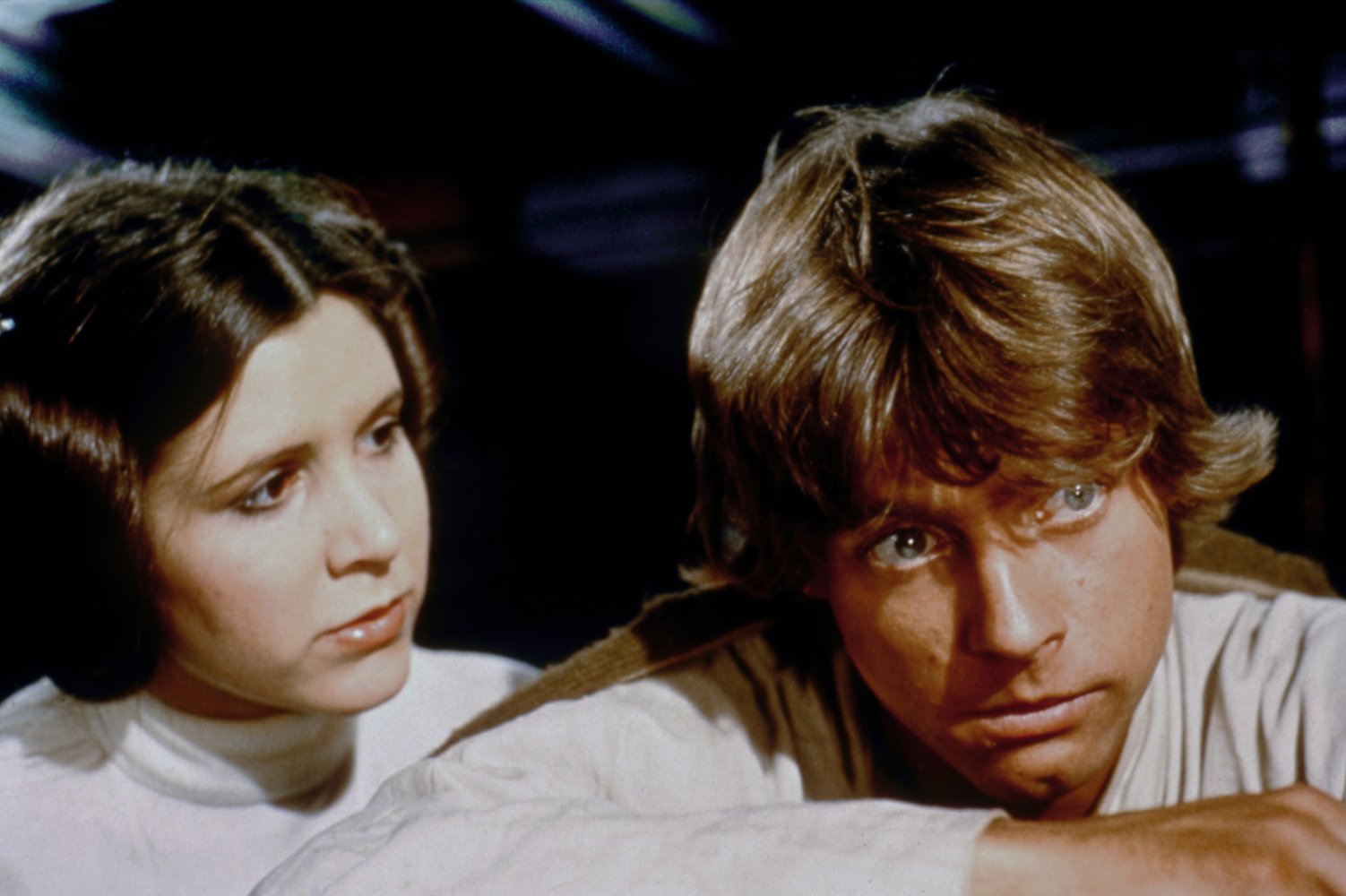 Princess Leia and Luke Skywalker in Star Wars: Episode IV - A New Hope (1977)