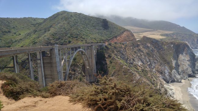 The opening credits of the series have several shots of the Bixby Bridge. You can even spot it while the women drive their kids to and from school. This is one of California’s famous coastal highways and most photographed, of course.