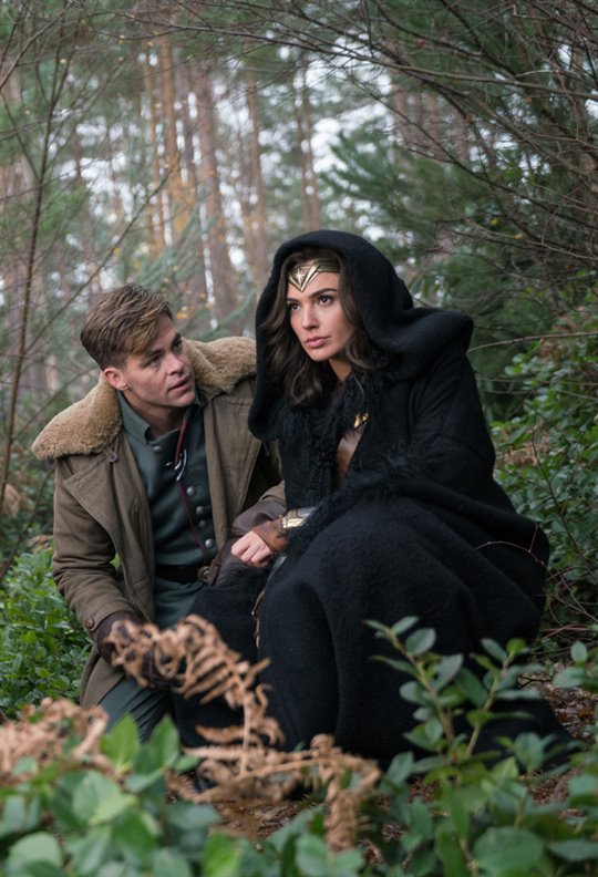 Gal Gadot and Chris Pine in Wonder Woman.