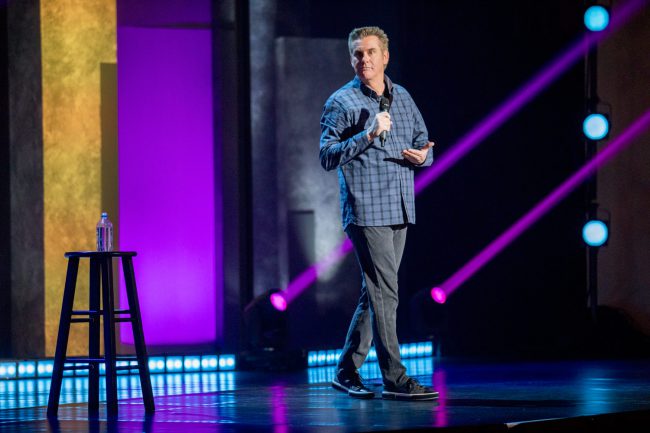 In this hour-long stand-up comedy special, comic Brian Regan takes to the stage at The Paramount Theatre in Denver to bring “dad humor” to new heights as he talks board games, underwear elastic and looking for hot dogs in all the wrong places.