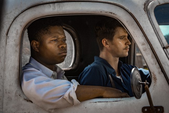 Two young men — Jamie McAllan (Garrett Hedlund) and Ronsel Jackson (Jason Mitchell) return to their homes in Mississippi after fighting in WWII. Both suffering from PTSD, they form a friendship that challenges their respective families.   
