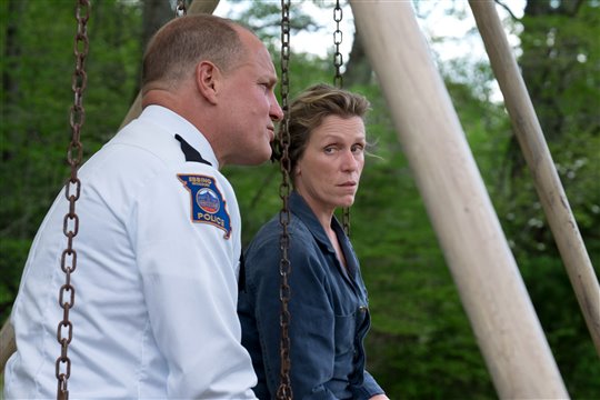 Woody Harrelson and Frances McDormand in Three Billboards Outside Ebbing, Missouri