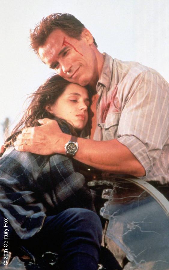 Eliza Dushku and Arnold Schwarzenegger in True Lies