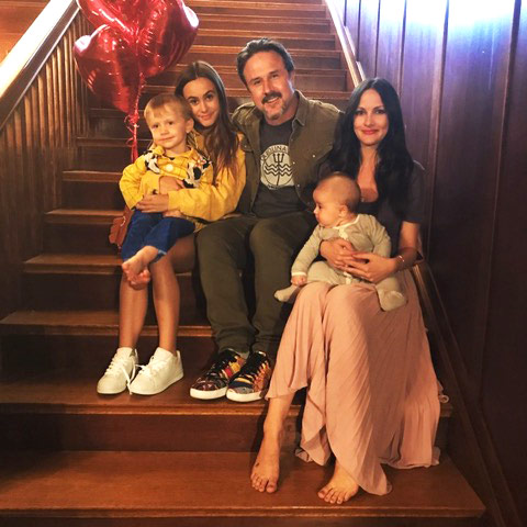 David Arquette and family. Courtesy David Arquette