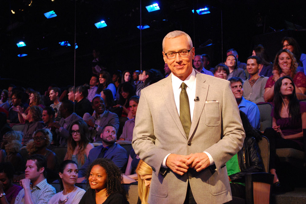 Dr. Drew with television audience. Courtesy Dr. Drew Pinsky