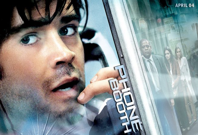 If you were born after the year 2000 you might not know what a phone booth is. Well kids, before cell phones were invented, everyone made calls from a glass hut with a phone inside of it. This heart stopping thriller about a hunted media consultant (Colin Farrell) is shot almost entirely in a phone […]
