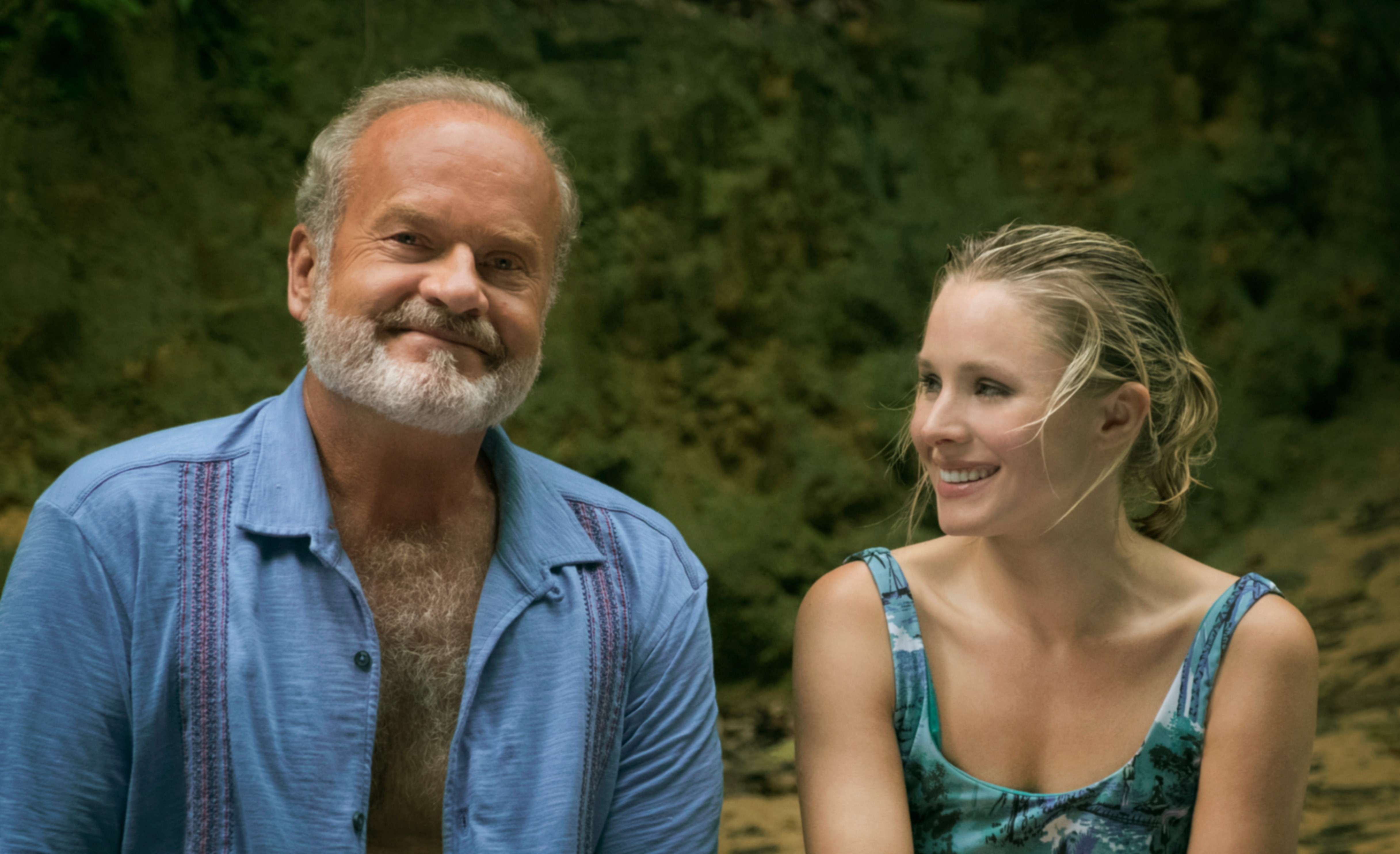 Kelsey Grammer and Kristen Bell in Like Father. Photo: Netflix