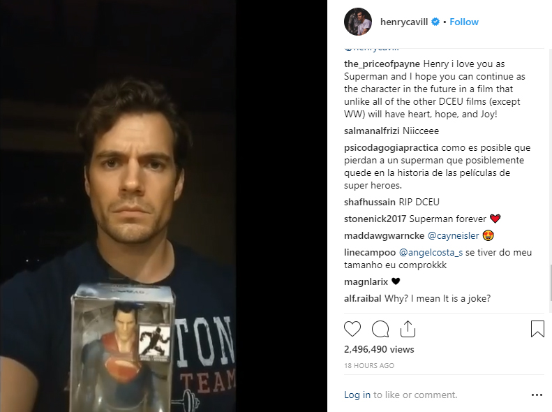 Henry Cavill Posted A Bizarre Instagram Video After His Superman News