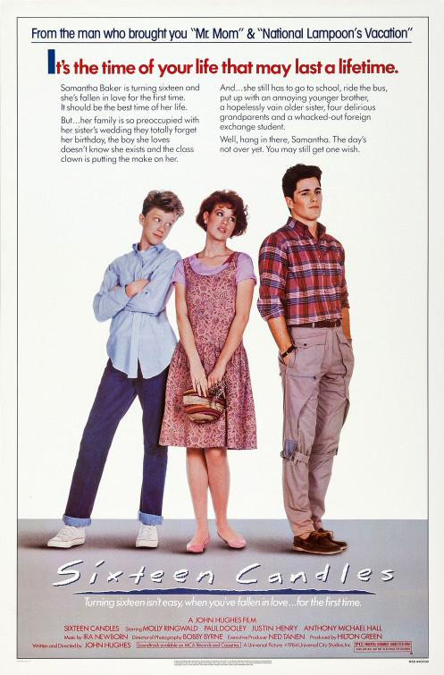 Sixteen Candles poster