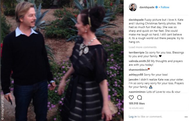 One of the most famous fashion designers in the world, Kate Spade was suffering from depression and anxiety when she committed suicide in her Manhattan apartment on June 5th. She was just 55 years old. Her brother-in-law, actor David Spade, posted this photo to his Instagram, with the caption: “Fuzzy picture but I love it. […]