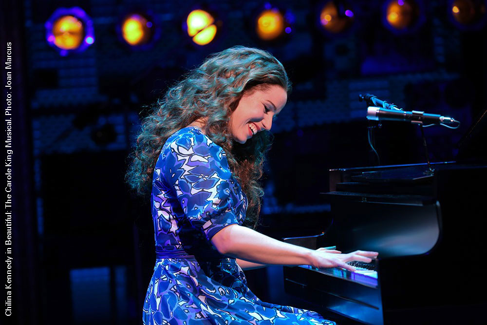 Chilina Kennedy as Carole King. Photo Credit: Joan Marcus