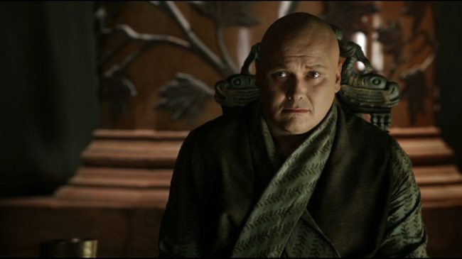 Lord Varys was Master of Whispers. Nothing happened in Westeros, Essos, or anywhere without his knowledge. He was castrated as a boy, and claims it gives him an advantage since he cannot be seduced. Varys swears he has no allegiances to the Westerosi elite, but rather to the common man.